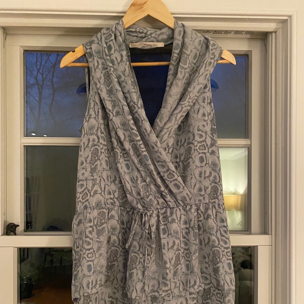 Rachel Rachel Roy blue/grey leopard dress Size M